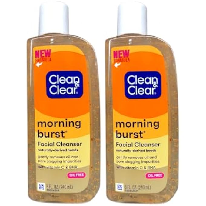 Clean & Clear MORNING BURST FACIAL CLEANSER, ORIGINAL,8 OUNCE (PACK OF 2) - Image 1